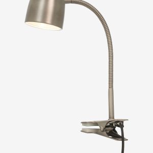 Aneta Lighting - Klemmelampe Sand/krom - Grå - Skrivebordslamper - - Homeroom