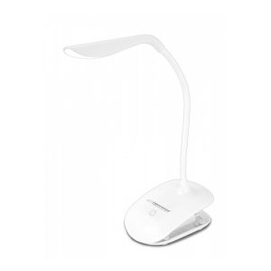 Klemmelampe - USB Lampe - Skrivebordslampe - Dæmpbar - Hvid
